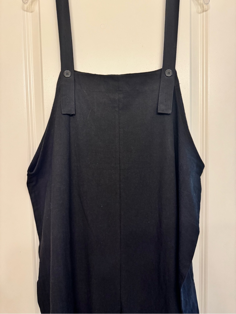 SHEIN Black Button-Strap Jumpsuit Romper